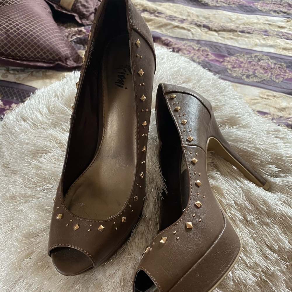 Brown dress heels